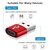 USB-C / Type-C Female to USB 2.0 Male Aluminum Alloy Adapter, Support Charging & Transmission(Red)