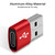 USB-C / Type-C Female to USB 2.0 Male Aluminum Alloy Adapter, Support Charging & Transmission(Red)