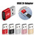 USB-C / Type-C Female to USB 2.0 Male Aluminum Alloy Adapter, Support Charging & Transmission(Red)