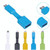 5 PCS Micro USB Male to USB 3.0 Female OTG Adapter (White)