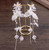 Hairpin Earring Set Hairband Set Children  Performance Headdress(White)