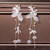 Hairpin Earring Set Hairband Set Children  Performance Headdress(White)