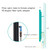 3 PCS EMK Optical Fiber Adapter Audio Adapter Square Port To Round Port Conversion Head