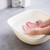 5 PCS Small Home Dormitory Cute Square Laundry Washing Vegetable Wash Basin28.28x28.28x10cm(Pink)