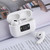 i58 TWS Bluetooth 5.0 Touch Wireless Bluetooth Earphone for IOS System Equipment, with Magnetic Attraction Charging Box & Smart Digital Display, Support Siri(White)