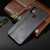 For Samsung Galaxy A21s Shockproof Sewing Cow Pattern Skin PC + PU + TPU Case(Black)