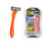 3 PCS Five-layer Stainless Steel Disposable Cutter Head Disposable Manual Shaver(Orange) 3 PCS Five-layer Stainless Steel Disposable Cutter Head Disposable Manual Shaver(Orange)