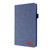 For Lenovo Tab M8 Horizontal Flip TPU + Fabric PU Leather Protective Case with Name Card Clip(Dark Blue)