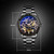 SKMEI 9194 Men Automatic Skeleton Mechanical Steel Band Watch (Silver)