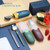 2 in 1 Simple Child Student Travel Portable 304 Stainless Steel Spoon Chopsticks Cutlery Set(Brown)