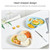 Children Tableware Baby Kindergarten Divided Plate(Beige Yellow)