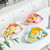 Children Tableware Baby Kindergarten Divided Plate(Beige Yellow)
