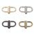 10 PCS Bag Metal Chain Length Adjustment Buckle(Light Gold)