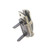 2 PCS Zinc Alloy Luggage Hardware Mortise Lock Accessories(Light Gold)