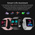 D20 1.3inch IPS Color Screen Smart Watch IP67 Waterproof,Support Call Reminder /Heart Rate Monitoring/Blood Pressure Monitoring/Sedentary Reminder(Pink)