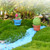 10 PCS Mini Cute Potted Artificial Plant Flower Miniature Doll House Decoration Accessories(Love Heart)