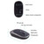 M030 4 Keys 1600DPI Laptop Office Mute Mouse, Style: Double Mode (Black)