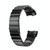 One Beads Slingshot Buckle Solid Stainless Steel Watch Band for Fitbit Charge 4(Black)