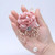 Cloth Flower Pearl Brooch Coat Accessories(Dark Blue)