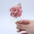 Cloth Flower Pearl Brooch Coat Accessories(Dark Blue)