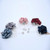 Cloth Flower Pearl Brooch Coat Accessories(Dark Blue)
