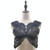 Butterfly Shape Embroidery Corsage Lace Collar DIY Clothing Accessories, Size: About 42 x 38cm(Black)
