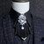 Men Diamond Shirt Bow Tie Banquet Wedding Host Costume Accessories(Green)