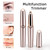 Push Button Electric Eyebrow Trimmer Automatic Hair Removal Device(Rose Gold)
