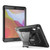 For iPad 10.2 2019 360 Degree Rotation PC + Silicone Protective Case with Holder & Hand-strap(White)