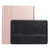 A970-A Splittable Bluetooth Keyboard Leather Tablet Case for Samsung Galaxy Tab S7 / S7 FE T730 / S7+ T970 / T975, with Touchpad & Holder(Rose Gold)