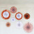 2 Sets Bronzing Paper Fan Flower Set Birthday Holiday Wedding Party Decoration, Color:Champagne Gold 8pcs