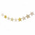 Five-pointed Star Pull Flower Bunting Birthday Holiday Party Decoration Store Dress up Layout Supplies(Gold)