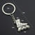Creative Simulation Skates Keychain Personalized Pendant Gift(Gold)