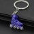 Creative Simulation Skates Keychain Personalized Pendant Gift(Blue)