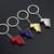Creative Simulation Skates Keychain Personalized Pendant Gift(Blue)