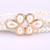 Wild Pearl Diamond Flower Belt Belt Dress Decorative Waist Chain for Women, Length:66cm(White)