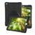 For iPad 10.2 2021 / 2020 / 2019 360 Degree Rotation PC + Silicone Protective Case with Holder & Hand-strap(Dark Blue)