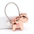 Couple Keychain with Magnet Creative Metal Small Gift Car Bag Pendant(Rose Gold)