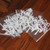 10 PCS Carving Cake Dessert Insert Party Decoration(Silver Without Bow)