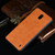 For Nokia 1 Plus Shockproof Sewing Cow Pattern Skin PC + PU + TPU Case(Orange)