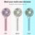 Octopus Deformed Cartoon Folding USB Rechargeable Mini Handheld Fan(Pink)