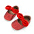 Baby Girl Toddler Shoes Newborn Soft Cloth Shoes Princess Shoes Flat Shoes, Size:13(Red)