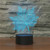 Maple Leaf Shape 3D Colorful LED Vision Light Table Lamp, 16 Colors Remote Control Version