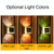 6 LED Solar Outdoor Garden Stainless Steel Wall Lamp(Color Light)