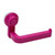 Toilet Paper Holder Suction Cup Wall Mount Removable Rack(Rose Red)
