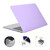 ENKAY Hat-Prince 3 in 1 Matte Laptop Protective Case + TPU Keyboard Film + Anti-dust Plugs Set for MacBook Pro 16.2 inch A2485 2021/A2880 2023, Version:US Version(Purple)