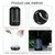 Metal Tree Air Humidifier Essential Oil Diffuser Mist Maker Colorful LED Lamp Diffuser Aromatherapy Air Purifier, EU Plug(Black)