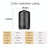Metal Tree Air Humidifier Essential Oil Diffuser Mist Maker Colorful LED Lamp Diffuser Aromatherapy Air Purifier, EU Plug(Black)