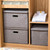 Household Clothes Storage Box Fabric Foldable Debris Storage Box Toy Storage Box,  Size: L 44x29x30cm(Dark Gray)