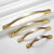 5 PCS 4041-128 Double Gold Zinc Alloy Cabinet Handle Pitch: 128mm